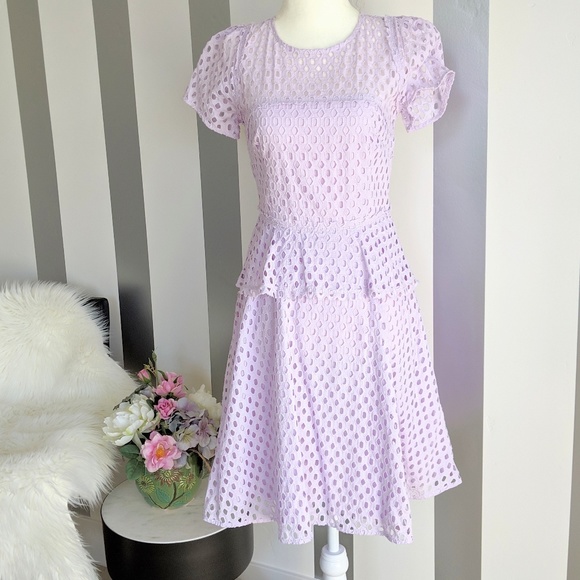 Banana Republic eyelet lilac dress - Picture 4 of 7